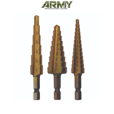 Kit De 3 Brocas Escalonadas